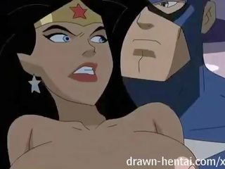 Superhero hentai - tertanya-tanya wanita vs captain amerika