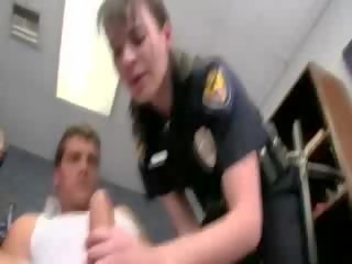 Two cops swap doughnuts for pecker sucking and love it